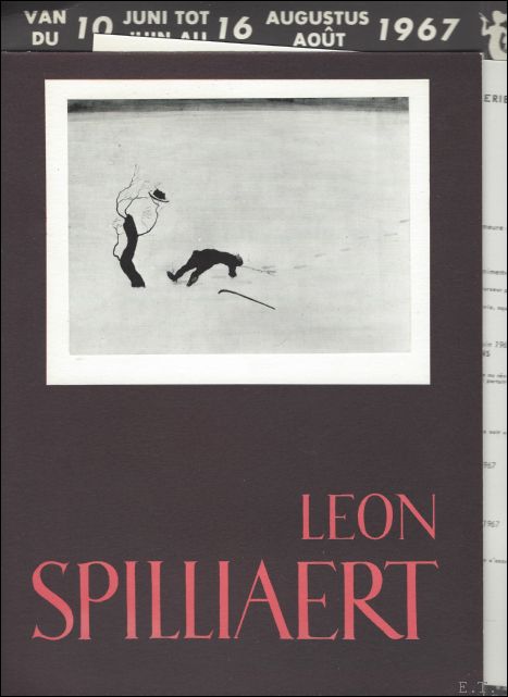 Edebau, Frank / Spilliaert, Leon - Leon Spilliaert brochure expo te Les galeries Nos Peintres Oostende 1967.
