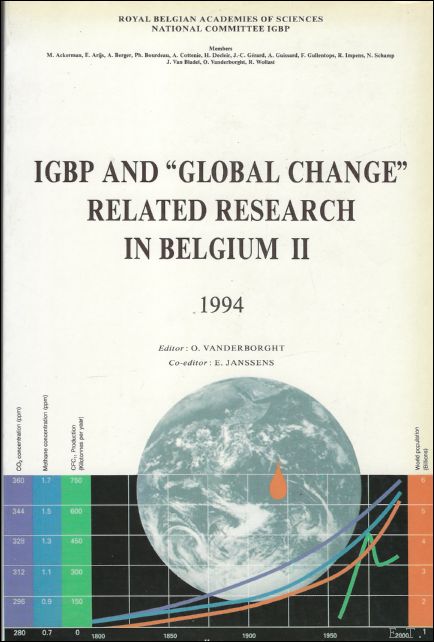 De Mulder, Sabine / PIETRZAK, E - GBP and 'Global Change' related research in Belgium II. Royal Belgian Academies of Sciences, National Committee IGBP :<41