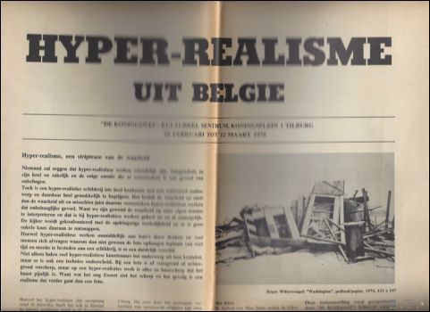 Tentoonstellingscatalogus - Hyper-realisme uit Belgi met M. Maeyer / Roger Wittevrongel / M. Selen / M. de Clercq / A. de Clerck.