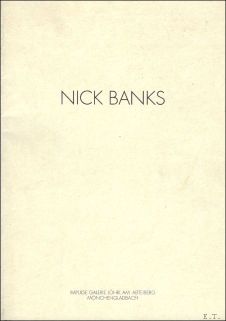 catalogue de l'exposition - Nick Banks.