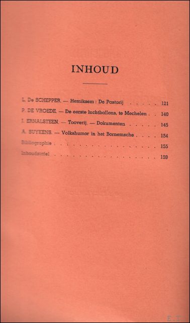N/A. - TIJDSCHRIFT VOOR GESCHIEDENIS EN FOLKLORE. 5e jaargang - 4e afl - blz 121-159