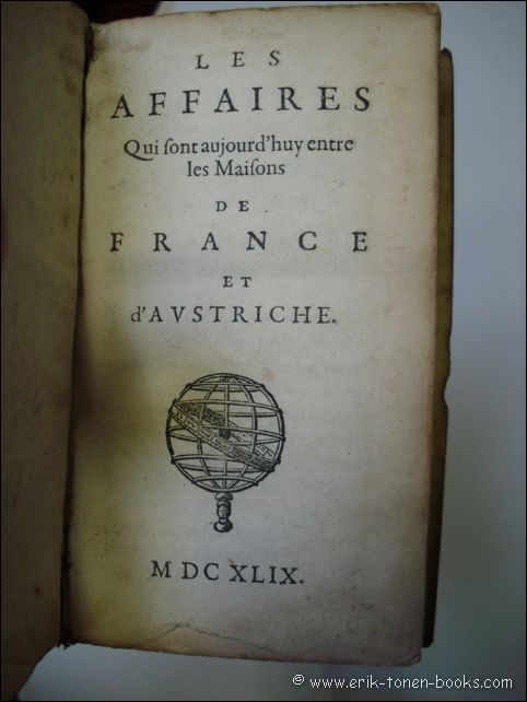 N/A. - LES AFFAIRES QUI SONT AUJOURD'HUY ENTRE LES MAISONS DE FRANCE ET D' AUSTRICHE.